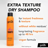 Schwarzkopf got2b Extra Texture Dry Shampoo   200ml