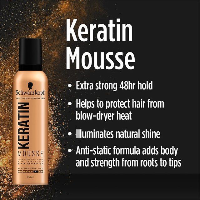 Schwarzkopf Styling Keratin Hair Mousse 250ml