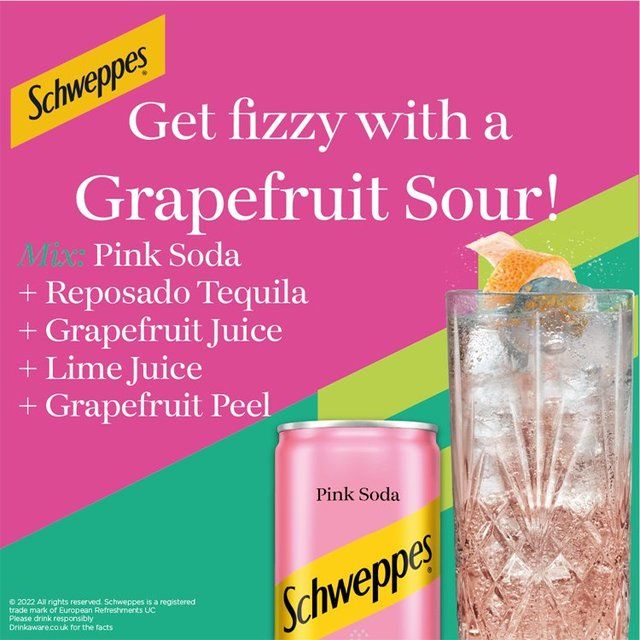 Schweppes Pink Soda 12 x 150ml