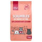 Scrumbles Adults and Seniors Salmon Dry Cat Food 2.5kg