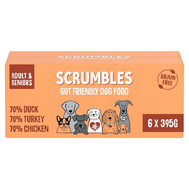 Scrumbles Wet Dog Food Meat Multipack 6 x 395g