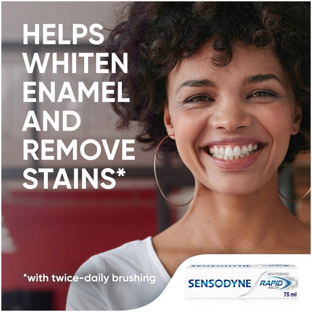Sensodyne Rapid Relief Sensitive Whitening Toothpaste 75ml