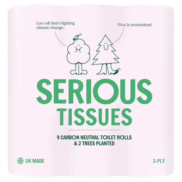 Serious Tissues Carbon Neutral Toilet Roll 9 per pack