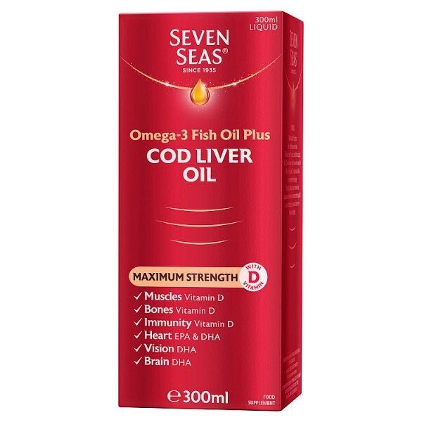 Seven Seas Cod Liver Oil Maximum Strength Liquid
