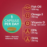 Seven Seas Omega-3 Fish Oil Extra Strength with Vitamin D 30 Capsules 30 per pack