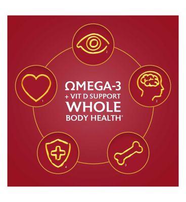 Seven Seas Omega-3 Fish Oil Max Strength with Vitamin D 30 Capsules