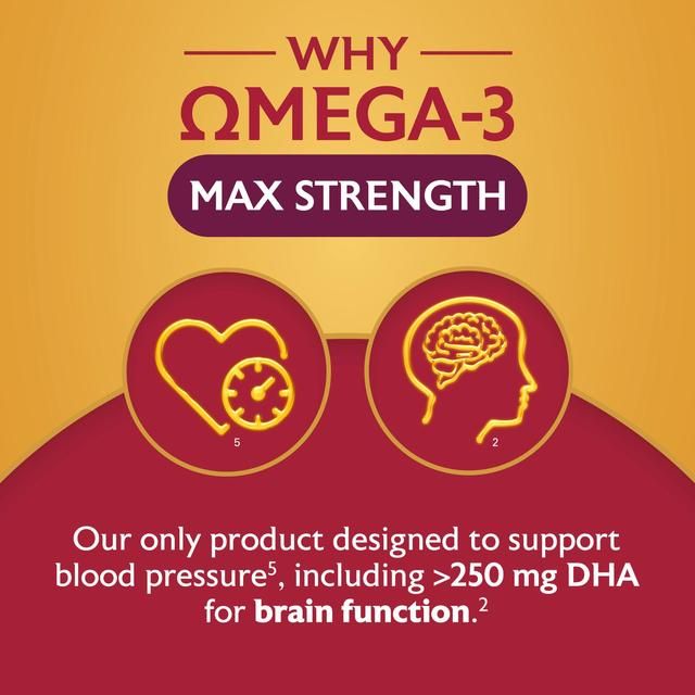 Seven Seas Omega-3 Fish Oil Max Strength with Vitamin D Capsules 30 per pack