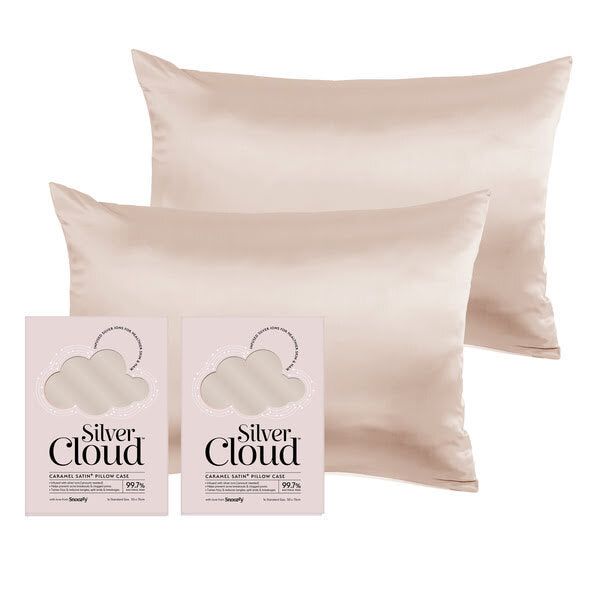 Silver Cloud Caramel Satin Pillowcase Twin pack
