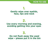 Simple Kind to Skin Biodegradable Face Wipes 2 x 25 per pack