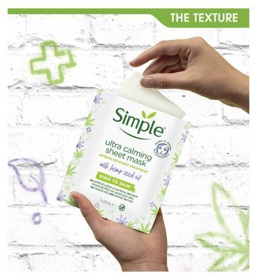 Simple Kind to Skin Biodegradable Sheet Mask Ultra Calming 1 pc
