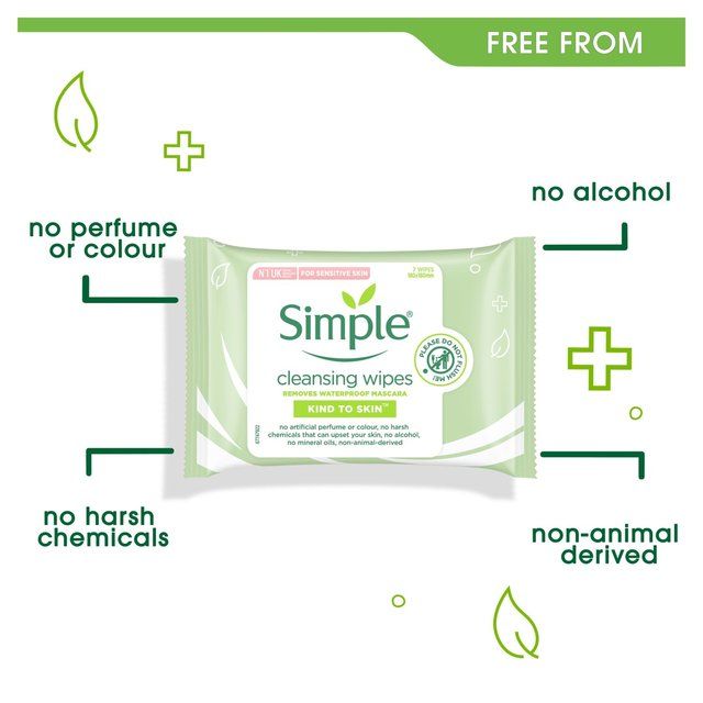 Simple Kind To Skin Cleansing Facial Wipes 7 per pack