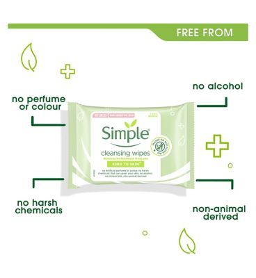 Simple Kind to Skin Cleansing Facial Wipes 7 wipes