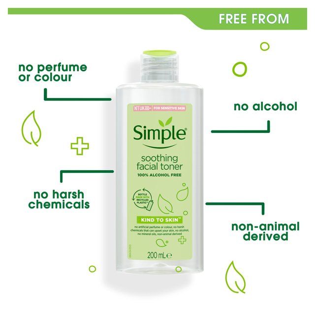 Simple Kind To Skin Soothing Facial Toner 200ml