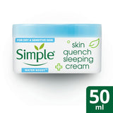 Simple Skin Quench Sleeping Cream Moisturiser
