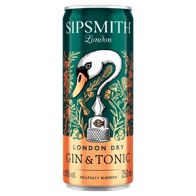 Sipsmith Gin & Tonic 6.5% ABV 250ml