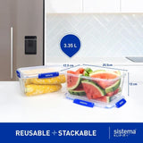 Sistema Klip It Plus Food Storage Container 3x3.35L