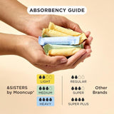 &SISTERS by Mooncup Gynaecologist Approved Non-Applicator Tampons Medium   16 per pack