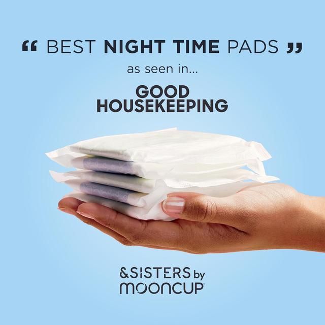 &SISTERS by Mooncup Organic Cotton Pads Heavy/Night 10 per pack - McGrocer