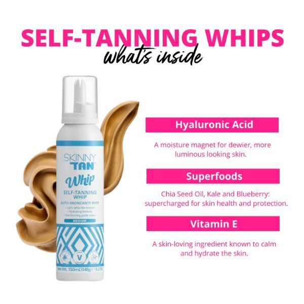 Skinny Tan Self-Tanning Whip Medium 150ml