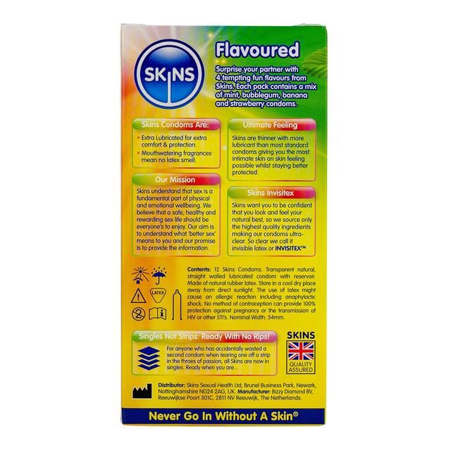 Skins Flavoured Condoms 12 per pack