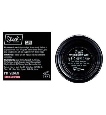Sleek MakeUP Ice Brow Styling Brow Wax Clear
