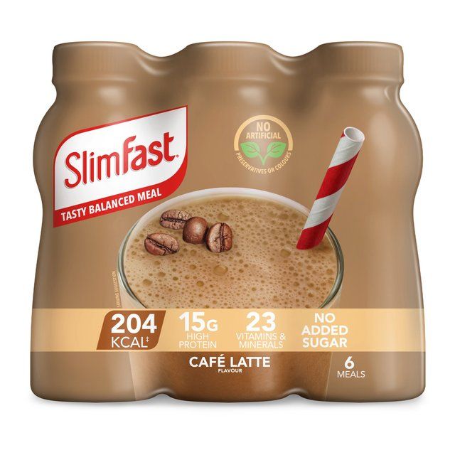 SlimFast Cafe Latte Milkshake Multipack 6 x 325ml