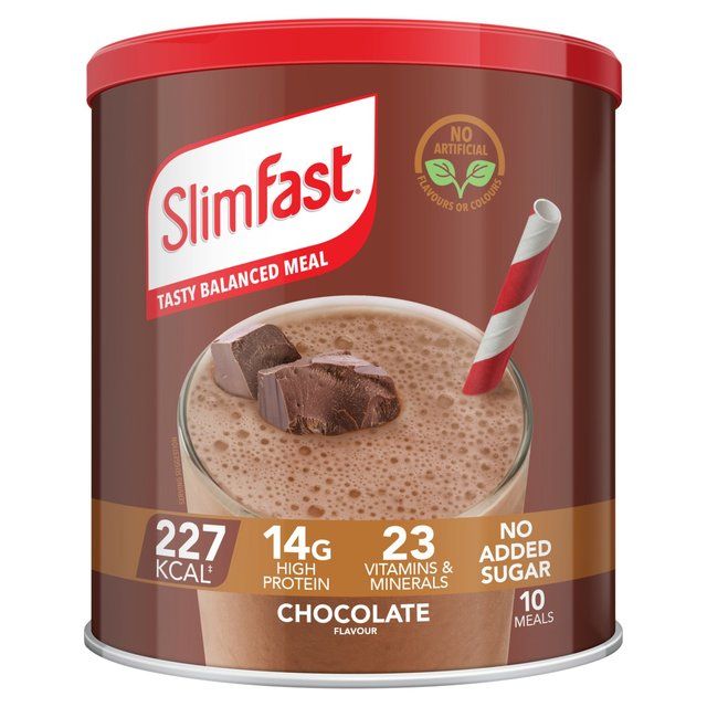 SlimFast Chocolate Meal Shake Powder 10 Meals 375g