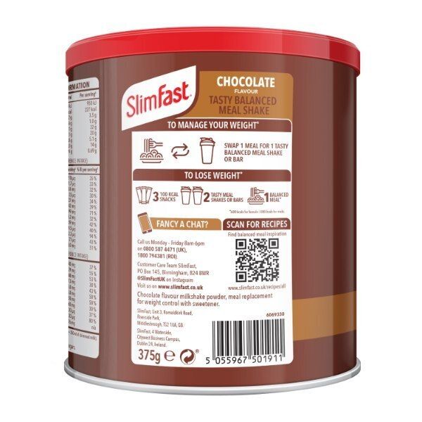 Slimfast Powder Tin Chocolate 375G