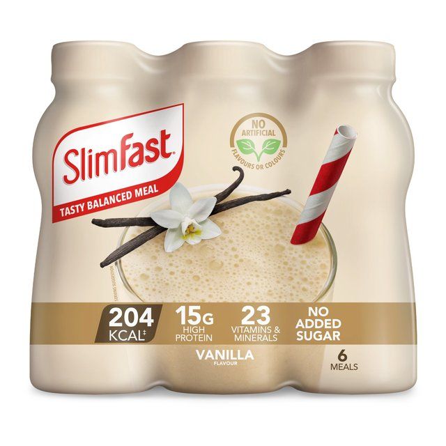 SlimFast Vanilla Milkshake Multipack 6 x 325ml