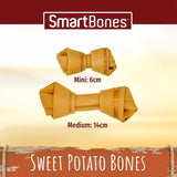 SmartBones 2 Medium Sweet Potato Rawhide Free Bone Dog Treats 158g