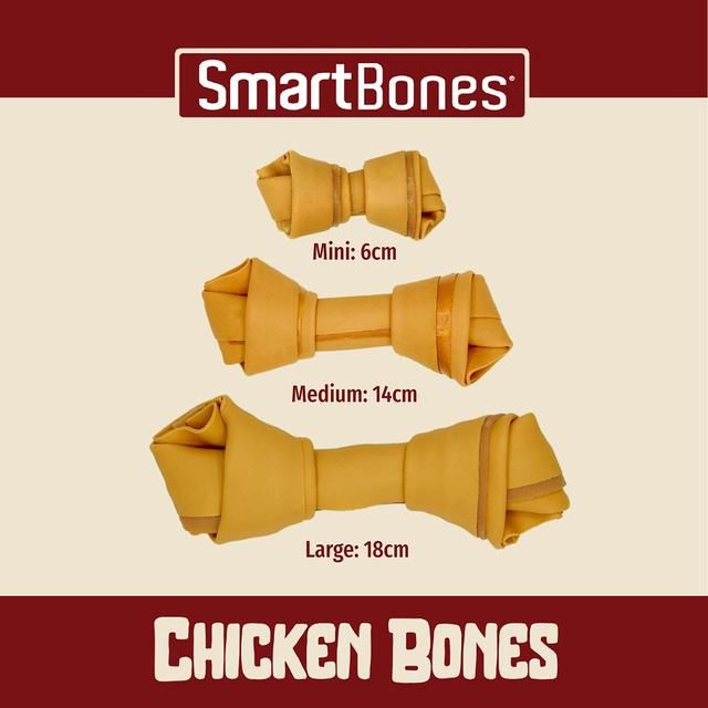 SmartBones Large Chicken Rawhide Free Bone Dog Treat 109g