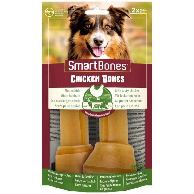 SmartBones Medium Chicken Rawhide Free Bones Dog Treats 158g