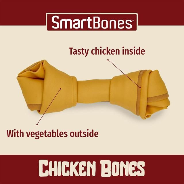 SmartBones Mini Chicken Rawhide Free Bones Dog Treats 288g
