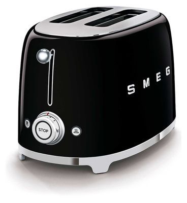 Smeg 2 Slice Toaster Black