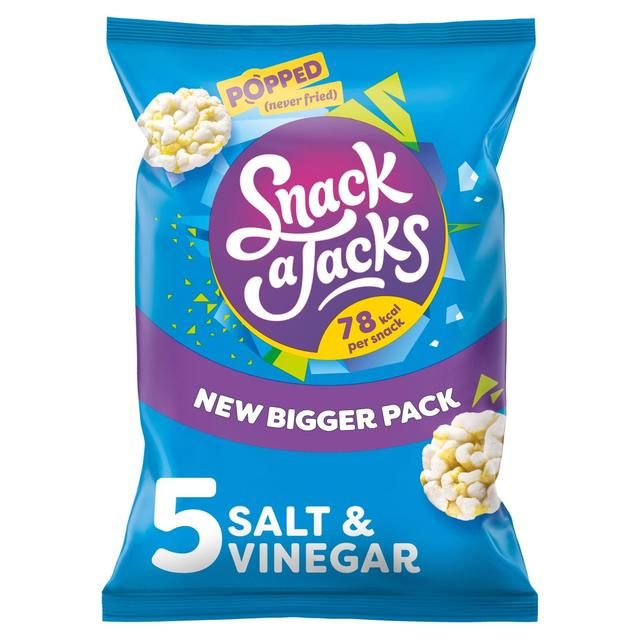Snack a Jacks Salt & Vinegar Multipack Rice Cakes 5 per pack