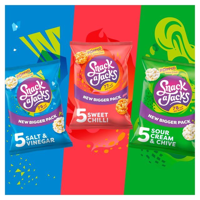 Snack a Jacks Sour Cream & Chive Multipack Rice Cakes   5 per pack