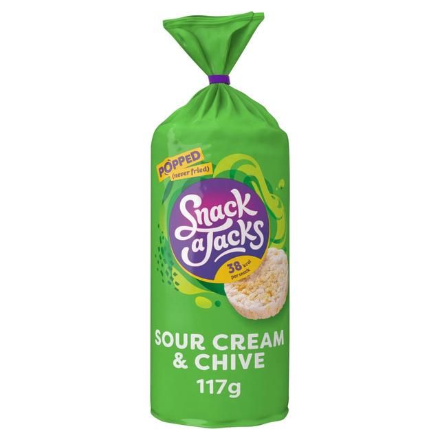 Snack a Jacks Sour Cream & Chive Sharing Rice Cakes   117g Default Title