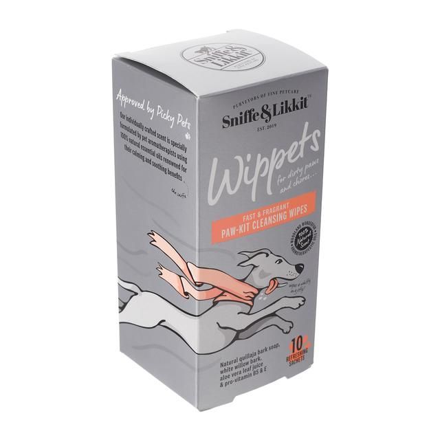 Sniffe & Likkit Wippets Fast & Fragrant Paw-Kit Dog Cleansing Wipes 10pk