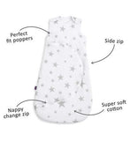 SnuzPouch 1.0 Tog Baby Sleeping Bag - Grey Star, 6-18 Months