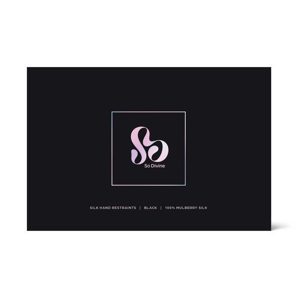 So Divine Luxury Black Silk Restraints