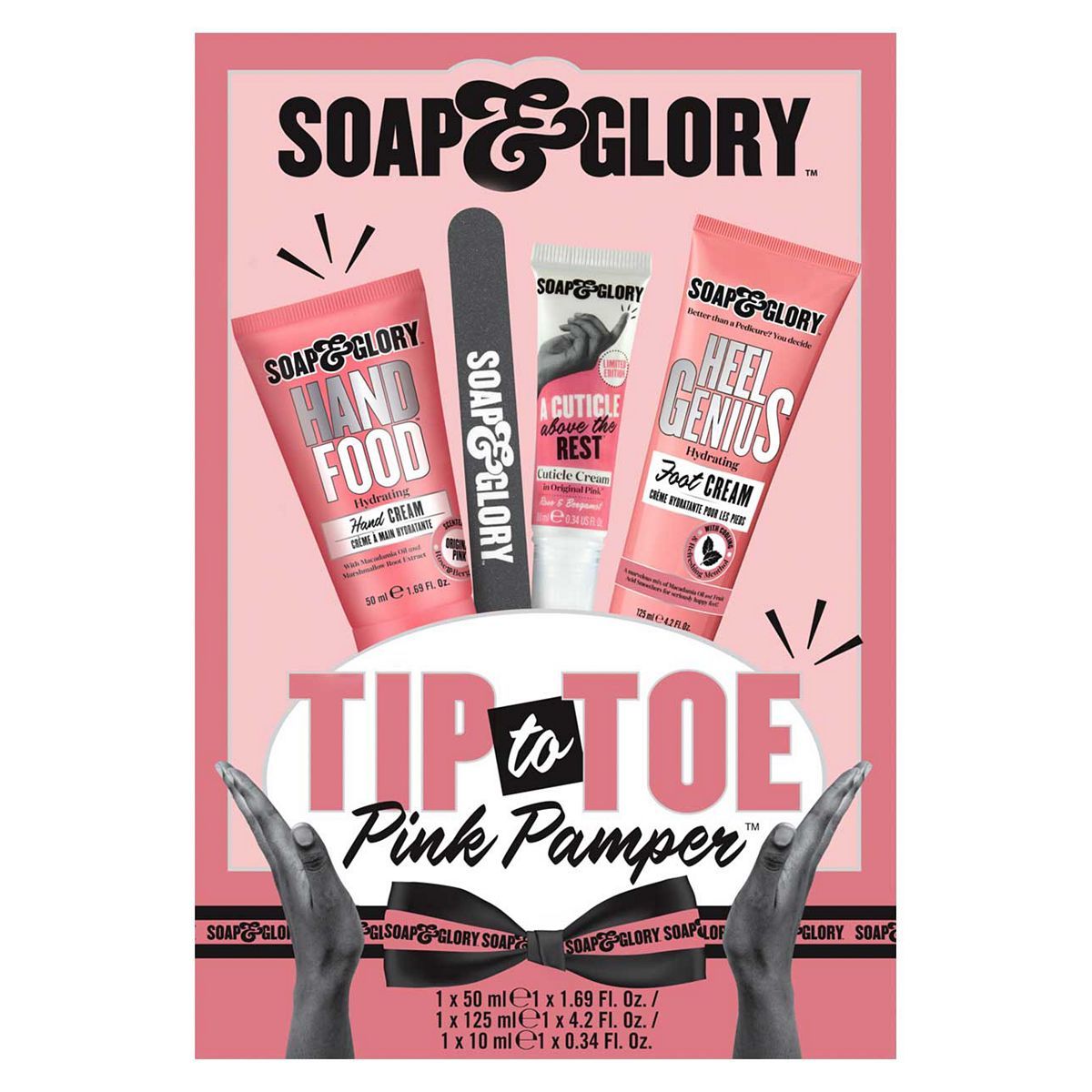 Soap & Glory Tip to Toe Pink Pamper 4 Piece Gift Set