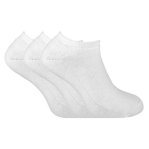 Sock Snob 3 Pk Mens Low Cut Thermal Trainer Socks 6-11 UK Cream / 3EA