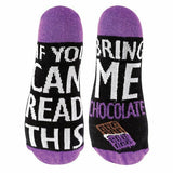 Sock Snob If You Can Read This Bring Me... Socks 6-11 UK Chocolate / 1EA