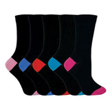 Sock Snob Ladies Heel & Toe Cotton Socks 4-8 UK CS1 / 5EA