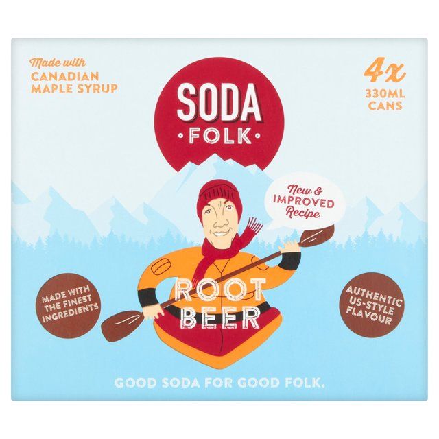 Soda Folk Root Beer 4 x 330ml