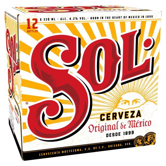 Sol Mexican Lager Chilled to Door 12 x 330ml