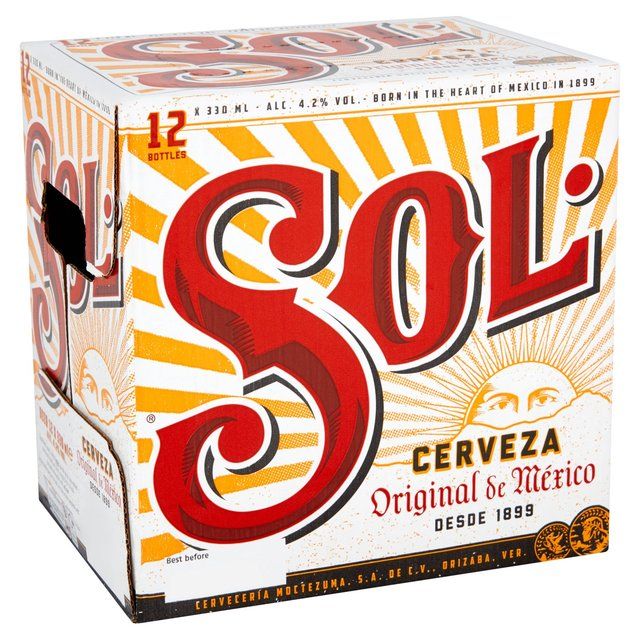 Sol Mexican Lager Chilled to Door 12 x 330ml