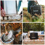 Solo Stove Bonfire 2.0 Wood Burning Stainless Steel Fire Pit Bundle