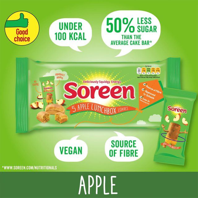 Soreen 5 Individual Apple Lunchbox Loaves 5 x 30g