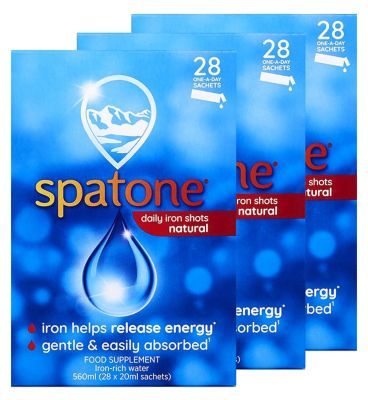 Spatone Original 3 Month Bundle: 3 x Spatone Daily Iron Shots 28s